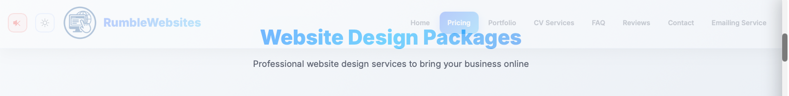 Example of navigation menu fading while scrolling